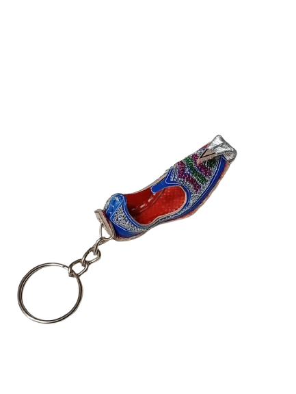 Handmade Traditional Mini Shoe Keychain Unique Handcrafted Charm - Image 4