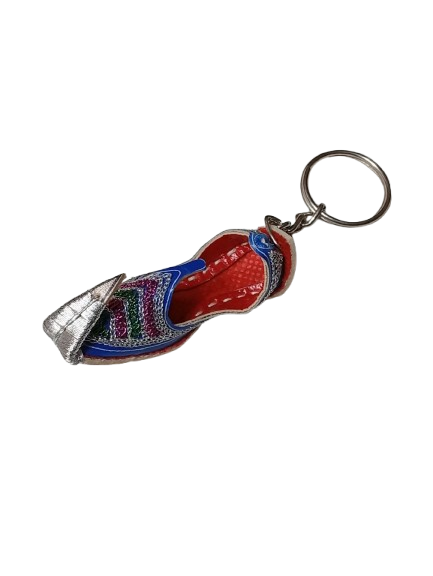 Handmade Traditional Mini Shoe Keychain Unique Handcrafted Charm - Image 3