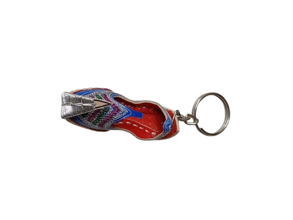 Handmade Traditional Mini Shoe Keychain Unique Handcrafted Charm - Image 5