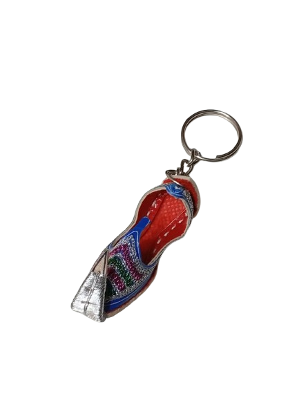 Handmade Traditional Mini Shoe Keychain Unique Handcrafted Charm - Image 6