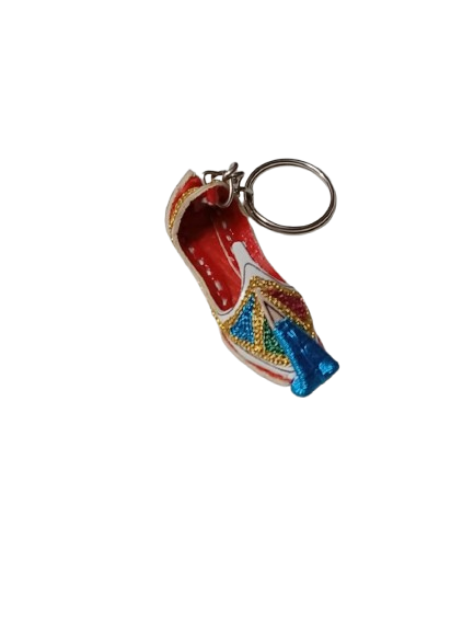 Handmade Traditional Mini Shoe Keychain Unique Handcrafted Charm - Image 4