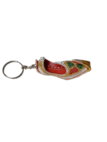 Handmade Traditional Mini Shoe Keychain Unique Handcrafted Charm - Image 3