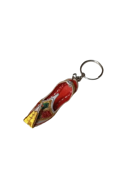Handmade Traditional Mini Shoe Keychain Unique Handcrafted Charm - Image 4