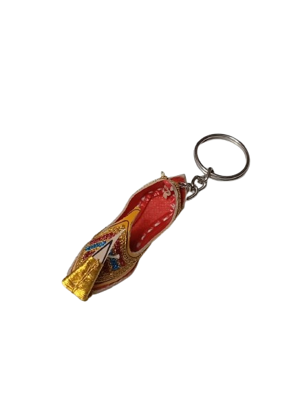 Handmade Traditional Mini Shoe Keychain Unique Handcrafted Charm - Image 4