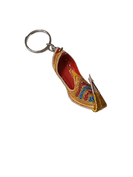 Handmade Traditional Mini Shoe Keychain Unique Handcrafted Charm - Image 3