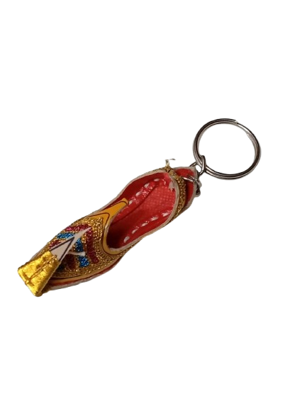 Handmade Traditional Mini Shoe Keychain Unique Handcrafted Charm - Image 6