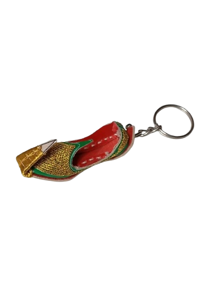 Handmade Traditional Mini Shoe Keychain Unique Handcrafted Charm - Image 3