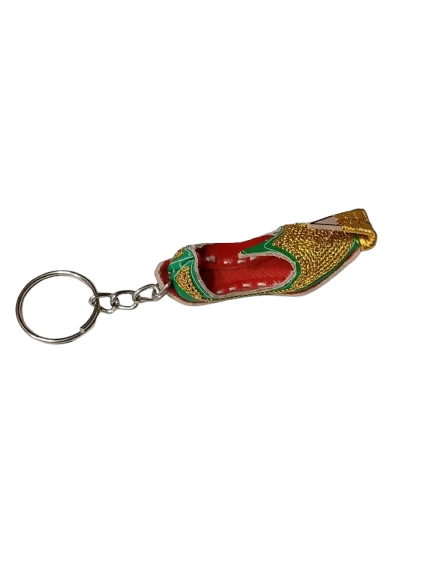 Handmade Traditional Mini Shoe Keychain Unique Handcrafted Charm - Image 8
