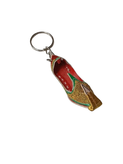 Handmade Traditional Mini Shoe Keychain Unique Handcrafted Charm - Image 6