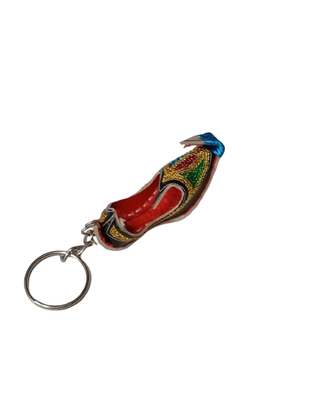 Handmade Traditional Mini Shoe Keychain Unique Handcrafted Charm - Image 3