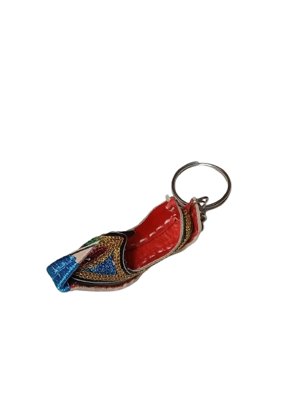 Handmade Traditional Mini Shoe Keychain Unique Handcrafted Charm - Image 6