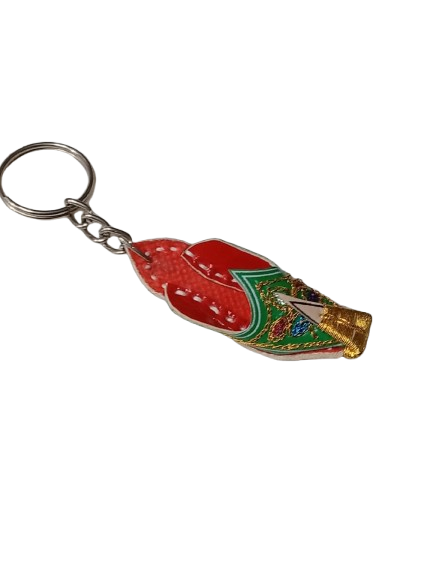 Handmade Traditional Mini Shoe Keychain Unique Handcrafted Charm - Image 4