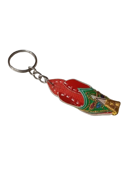 Handmade Traditional Mini Shoe Keychain Unique Handcrafted Charm - Image 5