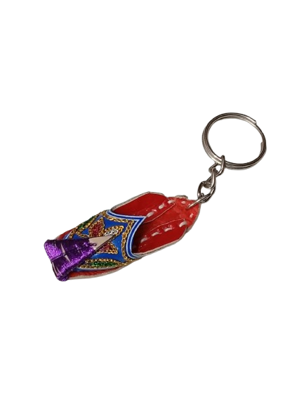 Handmade Traditional Mini Shoe Keychain Unique Handcrafted Charm - Image 3