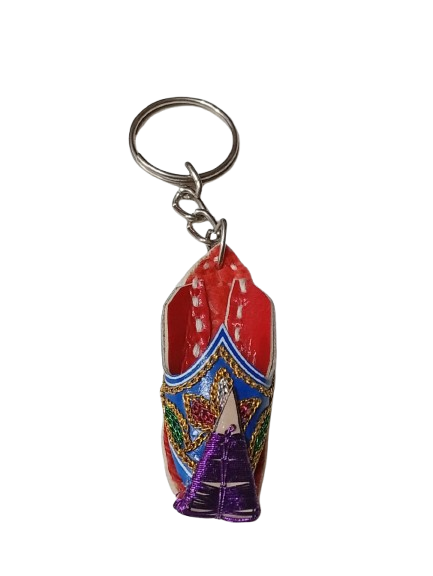 Handmade Traditional Mini Shoe Keychain Unique Handcrafted Charm - Image 4