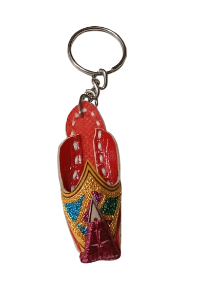 Handmade Traditional Mini Shoe Keychain Unique Handcrafted Charm - Image 3