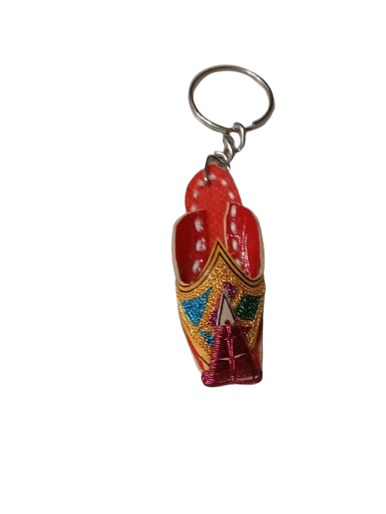 Handmade Traditional Mini Shoe Keychain Unique Handcrafted Charm - Image 4