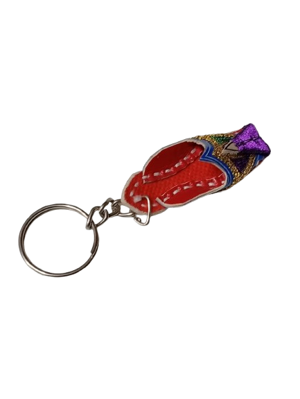 Handmade Traditional Mini Shoe Keychain Unique Handcrafted Charm - Image 4