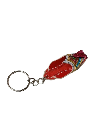 Handmade Traditional Mini Shoe Keychain Unique Handcrafted Charm - Image 4