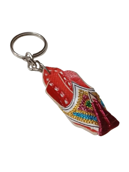 Handmade Traditional Mini Shoe Keychain Unique Handcrafted Charm - Image 3