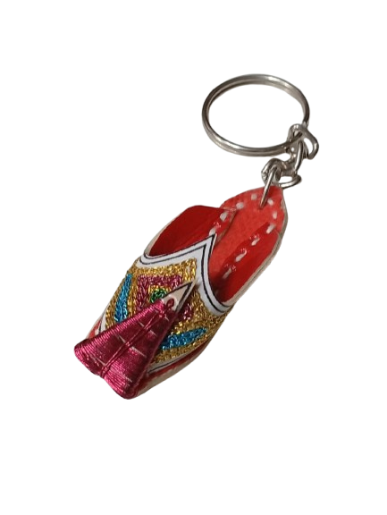 Handmade Traditional Mini Shoe Keychain Unique Handcrafted Charm - Image 6