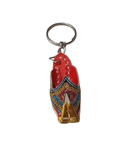 Handmade Traditional Mini Shoe Keychain Unique Handcrafted Charm - Image 4