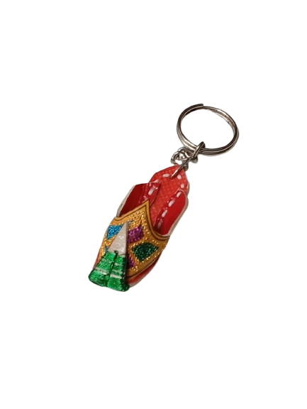 Handmade Traditional Mini Shoe Keychain Unique Handcrafted Charm - Image 3