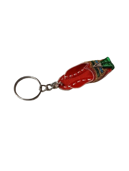 Handmade Traditional Mini Shoe Keychain Unique Handcrafted Charm - Image 4