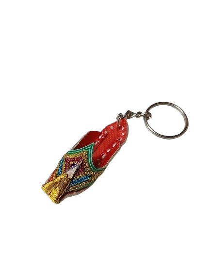 Handmade Traditional Mini Shoe Keychain Unique Handcrafted Charm - Image 3