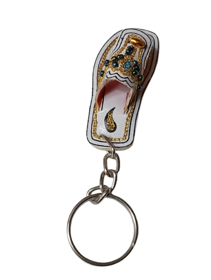 Colorful Mini Slipper Key Chain – Ethnic Khussa Design - Image 6
