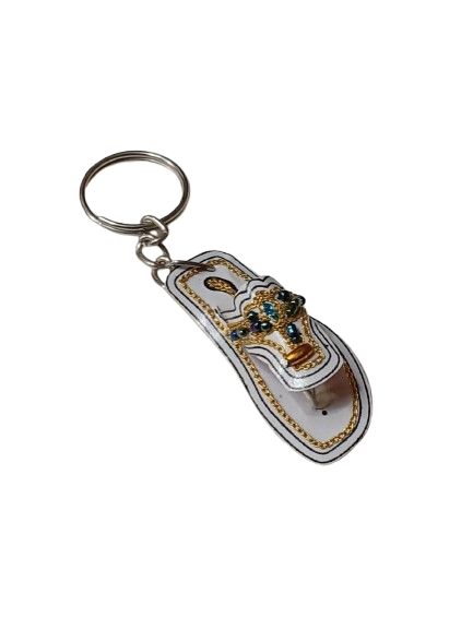 Colorful Mini Slipper Key Chain – Ethnic Khussa Design - Image 8