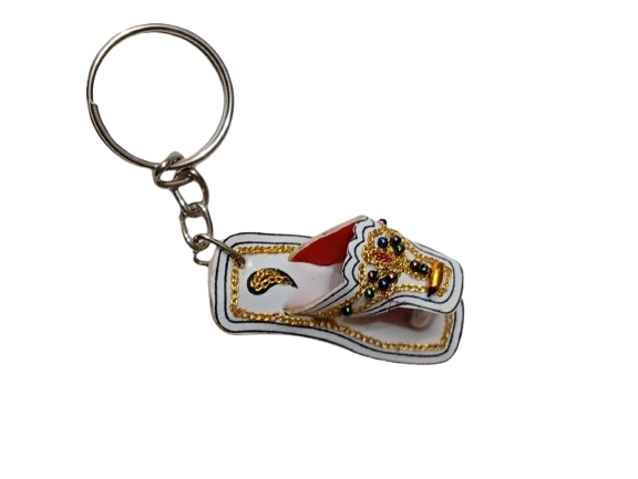 Colorful Mini Slipper Key Chain – Ethnic Khussa Design - Image 4