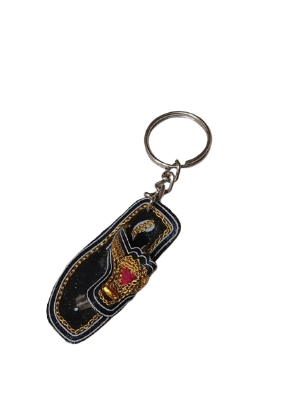 Colorful Mini Slipper Key Chain – Ethnic Khussa Design - Image 5