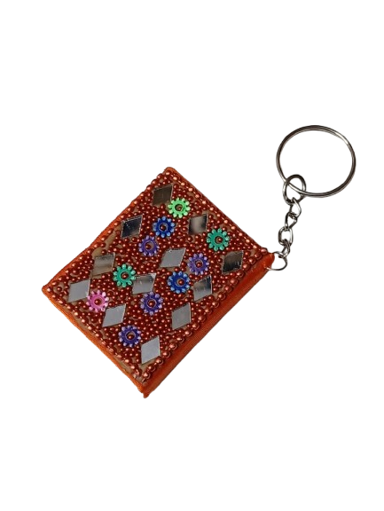 Handmade Decorative Book Key Chain – Traditional Art Design - Image 4