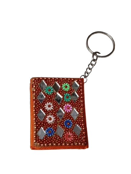Handmade Decorative Book Key Chain – Traditional Art Design - Image 5
