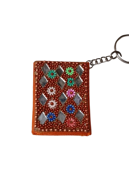 Handmade Decorative Book Key Chain – Traditional Art Design - Image 6