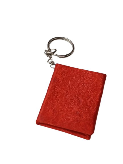 Handmade Decorative Book Key Chain – Traditional Art Design - Image 7
