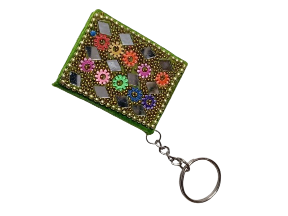 Handmade Decorative Book Key Chain – Traditional Art Design - Image 6