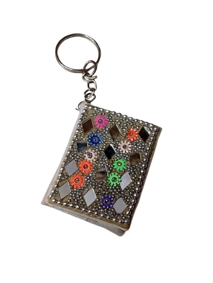 Handmade Decorative Book Key Chain – Traditional Art Design - Image 6