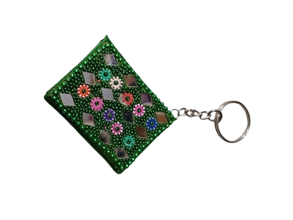 Handmade Decorative Book Key Chain – Traditional Art Design - Image 7