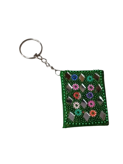 Handmade Decorative Book Key Chain – Traditional Art Design - Image 5