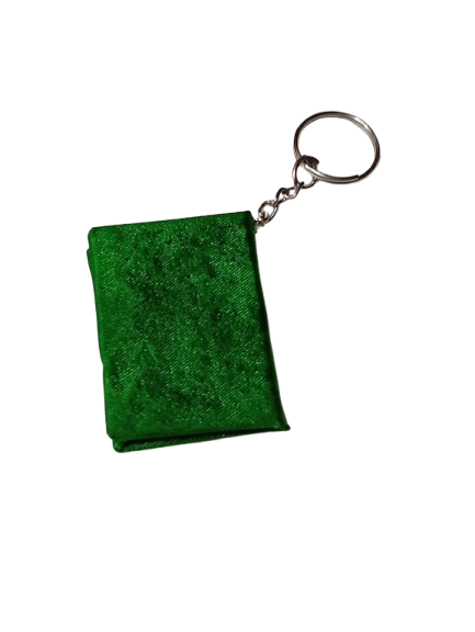 Handmade Decorative Book Key Chain – Traditional Art Design - Image 6