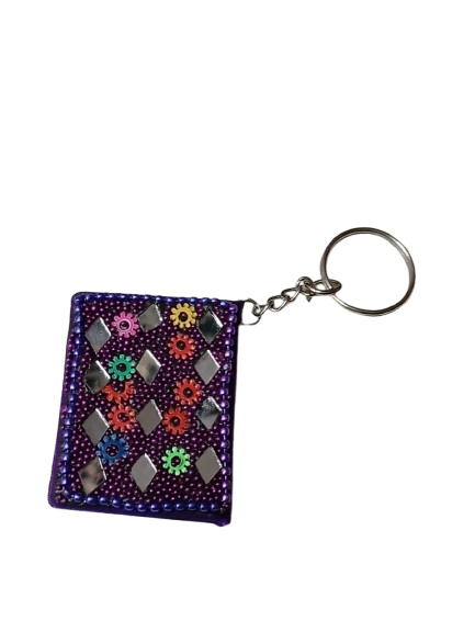 Handmade Decorative Book Key Chain – Traditional Art Design - Image 7