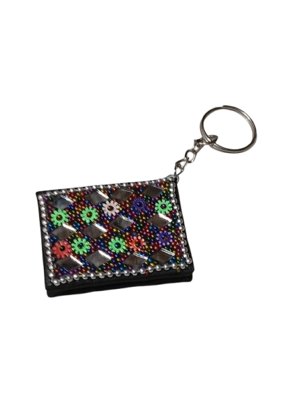 Handmade Decorative Book Key Chain – Traditional Art Design - Image 4