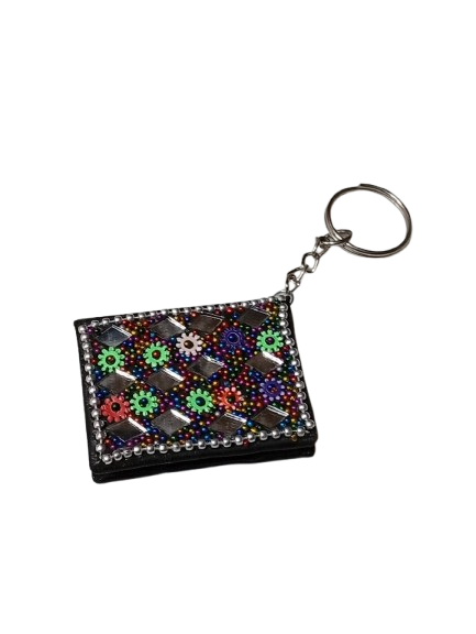 Handmade Decorative Book Key Chain – Traditional Art Design - Image 5