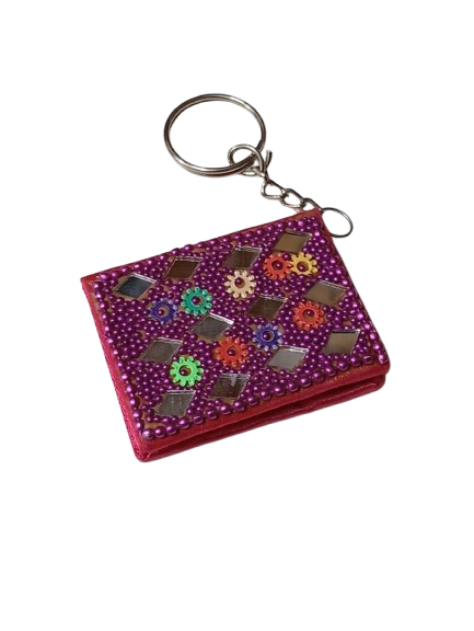 Handmade Decorative Book Key Chain – Traditional Art Design - Image 7