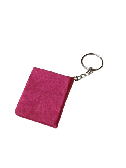 Handmade Decorative Book Key Chain – Traditional Art Design - Image 6