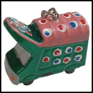 Handmade Mini Truck Keychain – Traditional Pakistani Truck Art Style