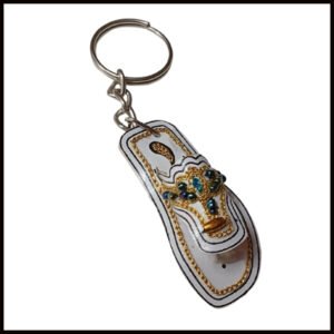 Colorful Mini Slipper Key Chain – Ethnic Khussa Design