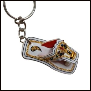 Colorful Mini Slipper Key Chain – Ethnic Khussa Design